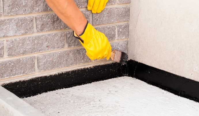 Basement wall sealant