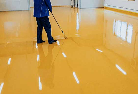 Basement floor coating
